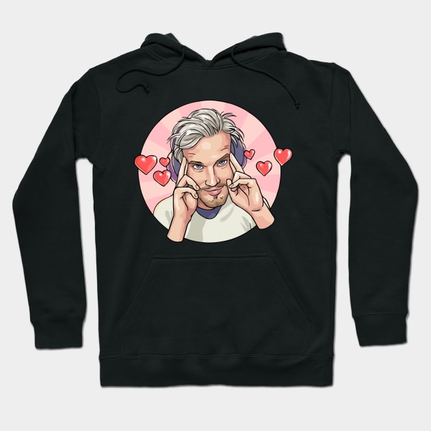 Pewdiepie loves you! Hoodie by kyprijan